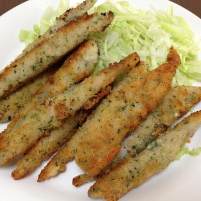 子どもも食べやすいし、ボリュームも出るし、おいしいし、フライにするといいですね！(*^^*)